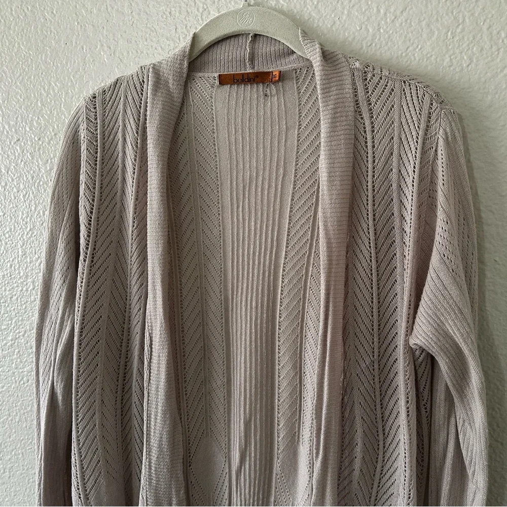Belldini | Neutral Taupe Open-Front Knit Cardigan Size XL - Picture 2 of 8